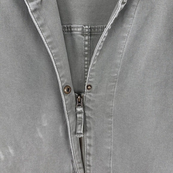 Faherty Womens Overland Twill Jumpsuit Small Olive Green Utility Flight FLAWED - Picture 7 of 16